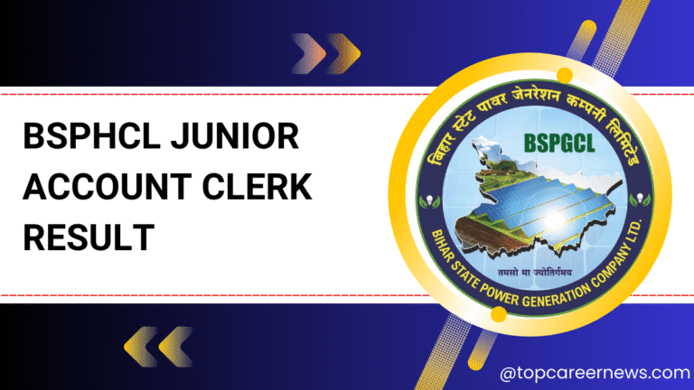 bsphcl junior account clerk result