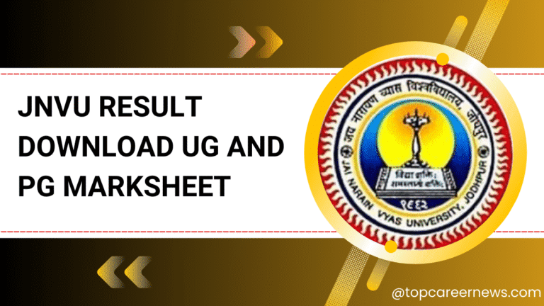 Download JNVU Result