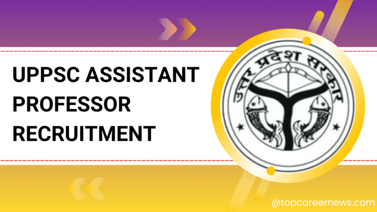 UPPSC Assistant Professor Recruitment