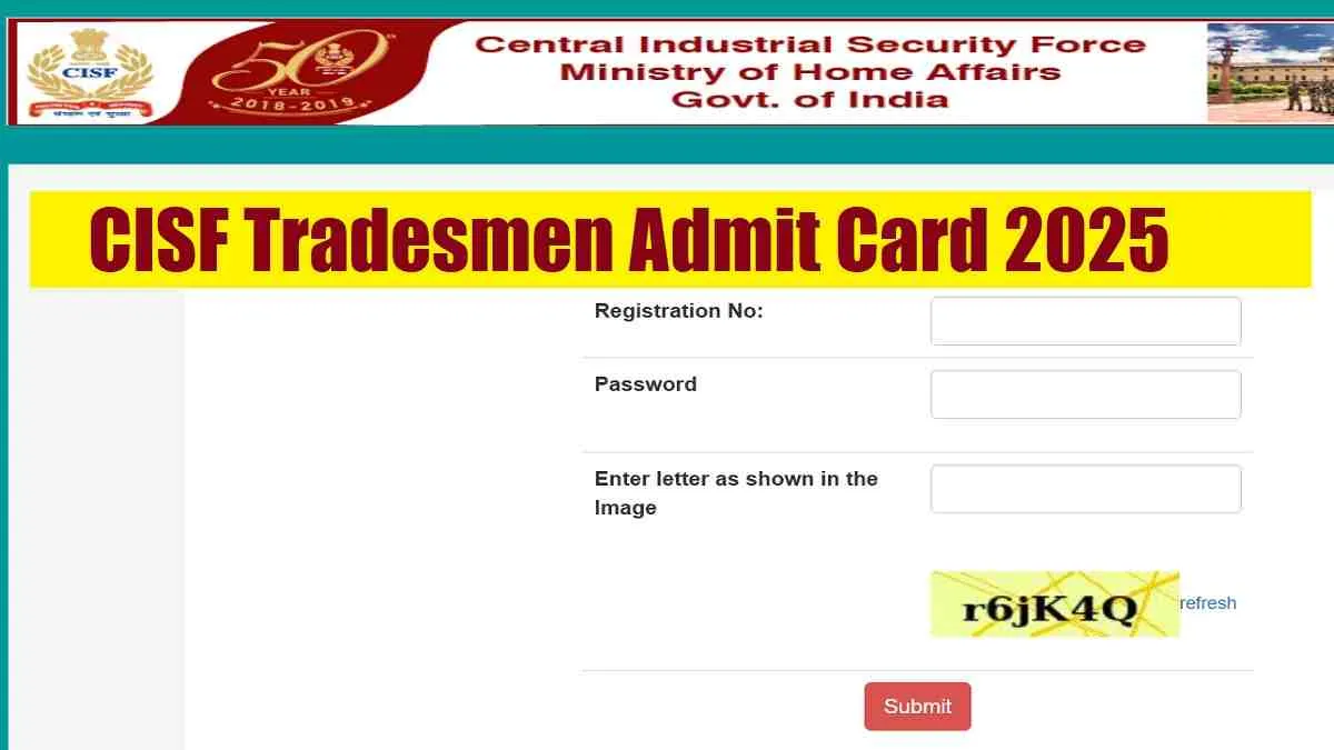 CISF Admit Card 2025 download