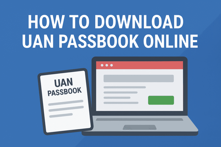 how to download UAN passbook online