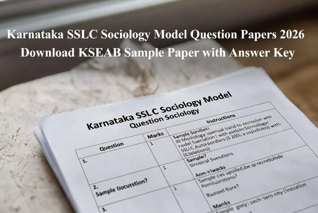 Karnataka-SSLC-Sociology-Model-Question-Papers