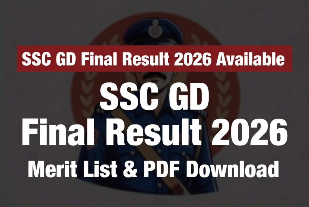 SSC GD Final Result 2026