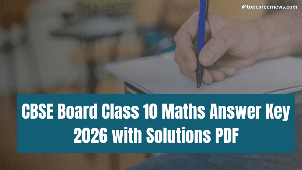 Download CBSE Maths Answer Key 2026