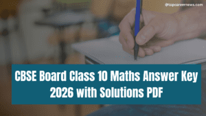 Download CBSE Maths Answer Key 2026