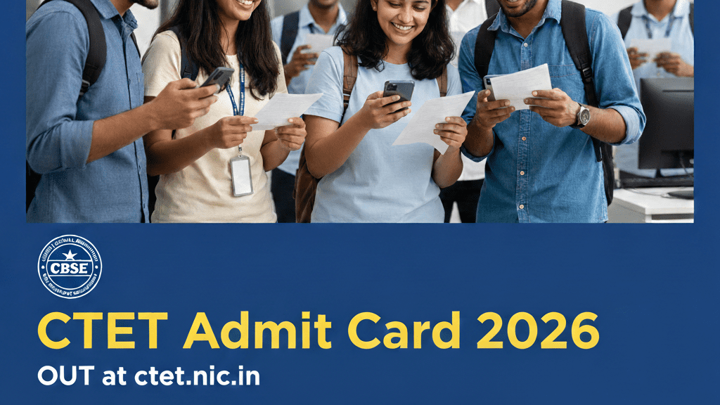 Download CBSE CTET Admit card 2026