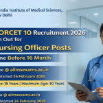 AIIMS NORCET 10 Recruitment 2026